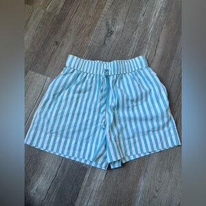 Vineyard Vines Martha’s Vineyards TEAL Blue White Striped Shorts Cotton Size XS